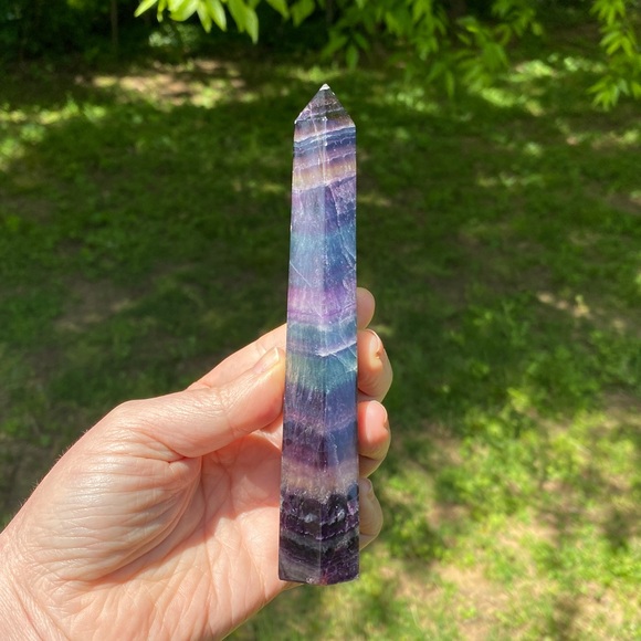 Rainbow Fluorite Tower - Picture 5 of 5
